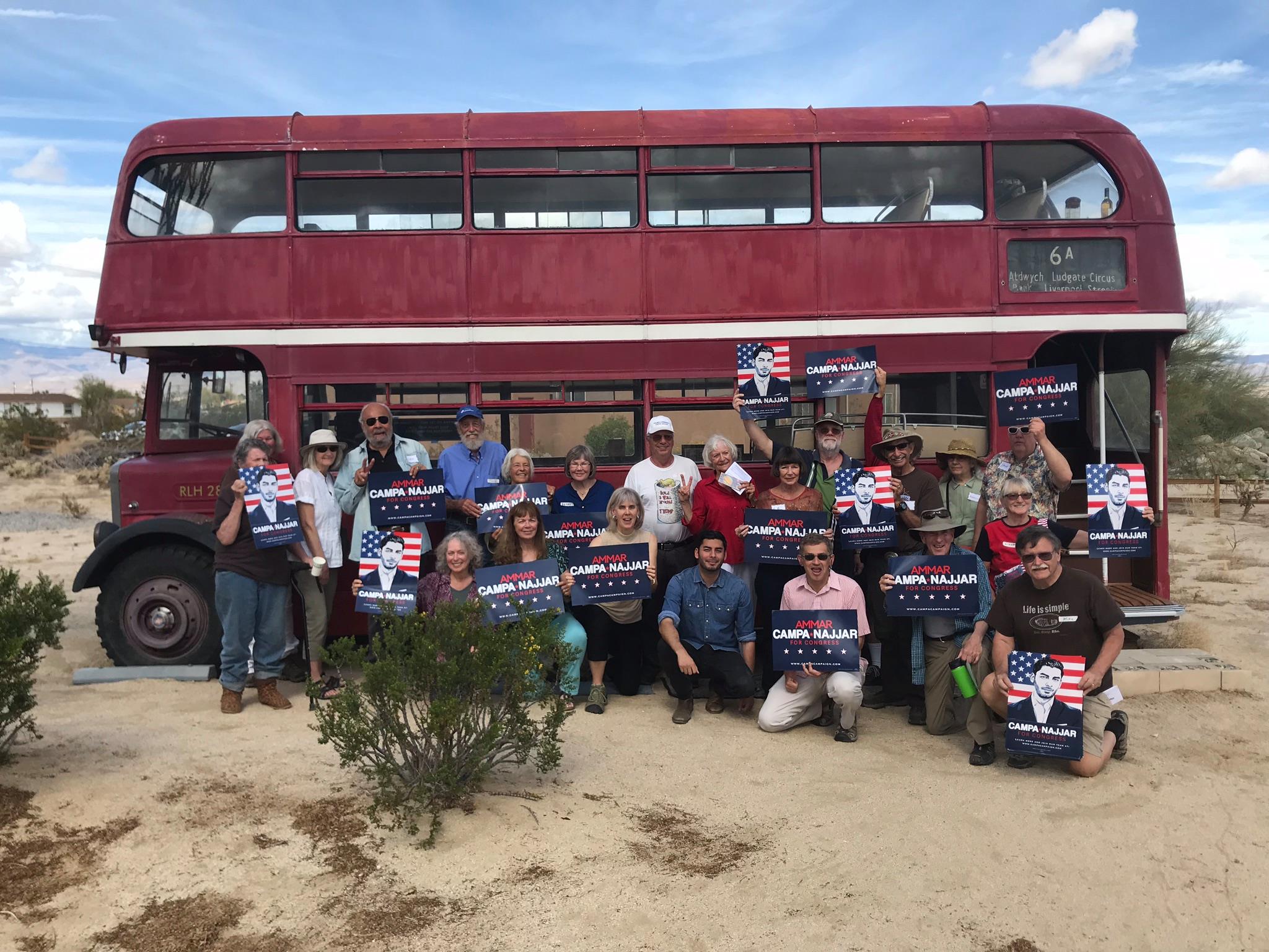 Meeting with supporters in Borrego Springs - Ammar Campa-Najjar for Congress CA50